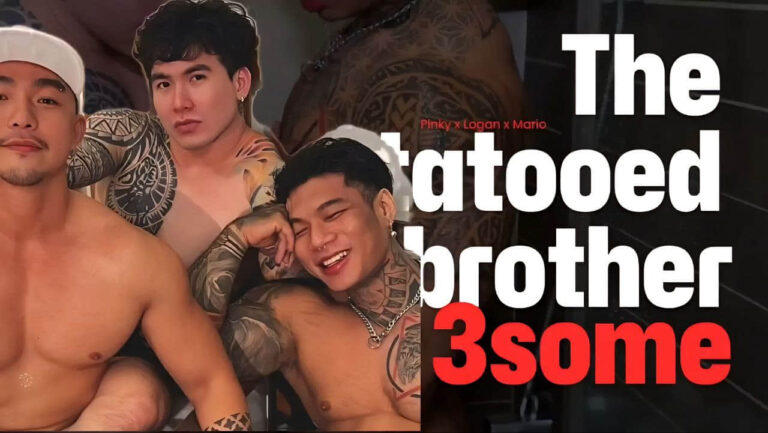The Tattooed brother 3 some - loganvn, pinky, mario